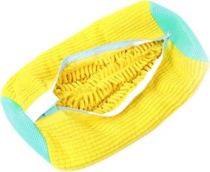 Reusable Shoe Washing Bag for Washing Machine with Zipper & Inner Brush