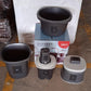 Plastic Bathroom Accessories Set (Mix Color / 6 Pc)