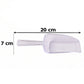 Multipurpose Plastic Scoop Set Clear Flour Coffee Sugar Grain Scoops (3 Pc Set)
