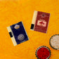 Raksha Bandhan Gift Set  Roli Chawal With Greeting Card  Silver-coated Coin