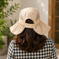 Women’s Wide Brim Sun Protection Hat with Open Top & Mesh Design (Random Color 1 PC)