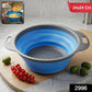 Silicone Collapsible Strainer  Space-saving Kitchen Tool For Easy Draining