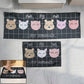 printed anti slip floor mat set 2 pc 115x40 and 58x40 cm