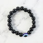 Elegant Dual-tone Crystal Beaded Stretch Bracelet (1 Pc)