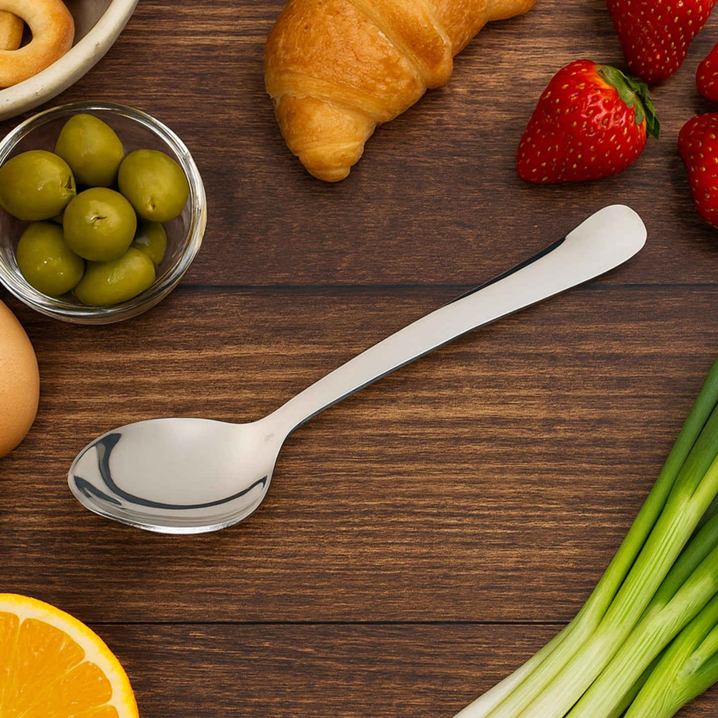 Stainless Steel Dining Spoon   Baby Spoon - (1 Pc)