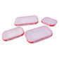 Collapsible Food Storage Container Set Airtight Foldable Lunch Box (4 Pc Set)