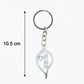 Premium Metal Shankh Krishna Keychain 1 Pc