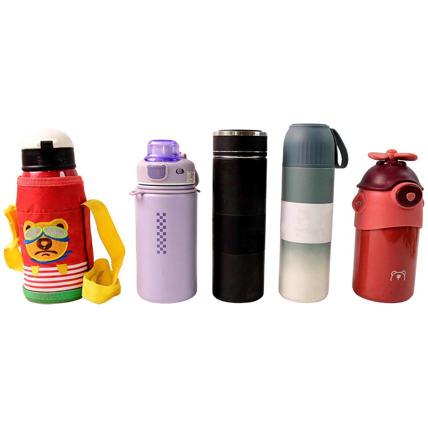 Stainless Steel Water Bottles 500 Ml Approx (Mix Design  Color  1 Pc)