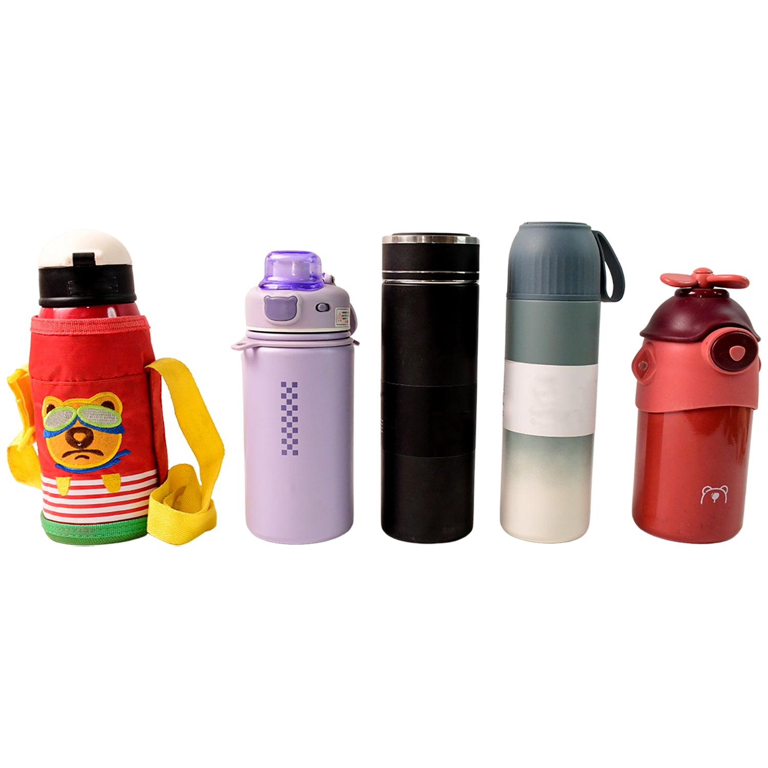Stainless Steel Water Bottles 500 Ml Approx (Mix Design  Color  1 Pc)