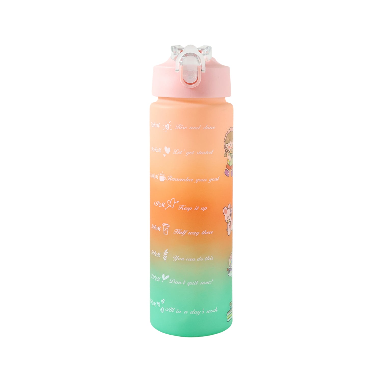 Motivational Gradient Water Bottle (900 Ml)