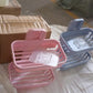 Adhesive Sticker Soap 2 Layer Dish Holder Wall Mounted (Double Layers / 2 pc)