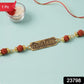 Om Namah Shivay Rudraksha Rakhi Oxidized Pendant Beaded Rakhi For Brother (1 Pc)