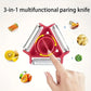 82583 In 1 Multi Function Three Use Rotary Hanging Round Planer Peeler And Cutter Vegetable Slicer Kitchen Tools Kitchen Gadgets (B Grade)