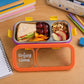 Stainless Steel Leak-proof Lunch Box With 2 Compartments With Spoon  Fork