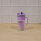 Glass Tumbler With Lid Straw And Handle For Cold Beverages And Juice (1 Pc)