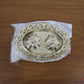 Decorative Double Kumkum Dish With Ornate Tray (1 Pc)