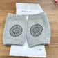 Grey Toddler Wool Knit Leg Warmer (Knee Guard)