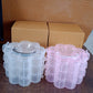 Transparent flower storage box 3 layers close-up India