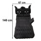 Cute Car Air Mattress Set With Black Cat Pillow For Comfortable Sleeping On The Go (1 Set)