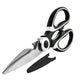3 In 1 Multi-function Scissor Multipurpose Kitchen Scissors Steel Blades (1 Pc)