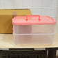 Plastic Transparent Storage Box With Lid 2xl 2 Layer Stackable Organizer (1 Pc)