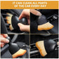 Car Cleaning Kit Combo – Long Retractable Car Duster, Mini Interior Clean Soft Brush, Multipurpose AC Vent Cleaner Brush & 40x30 cm Microfiber Cloth – Complete Car Cleaning Set (Pack of 4)