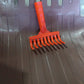 Heavy Duty Plastic Garden Hand Rake  9-tooth Cultivator Tool (1 Pc)