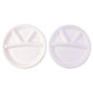 Vegnar 4 Compartment Disposable Food Serving Plate Set (10 Pc)