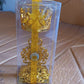 Flower Diwali Candle Holder with Plastic Stand , Diwali(1 Set)
