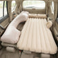 Portable Car Air Mattress Bed Set With Pump  Pillows Inflatable (Beige)