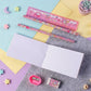 Cartoon Stationery Gift Set - Cute Unicorn Design