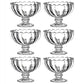 Glass Ice Cream Bowls Glass Dessert Cups For Sundae (6 Pcs)