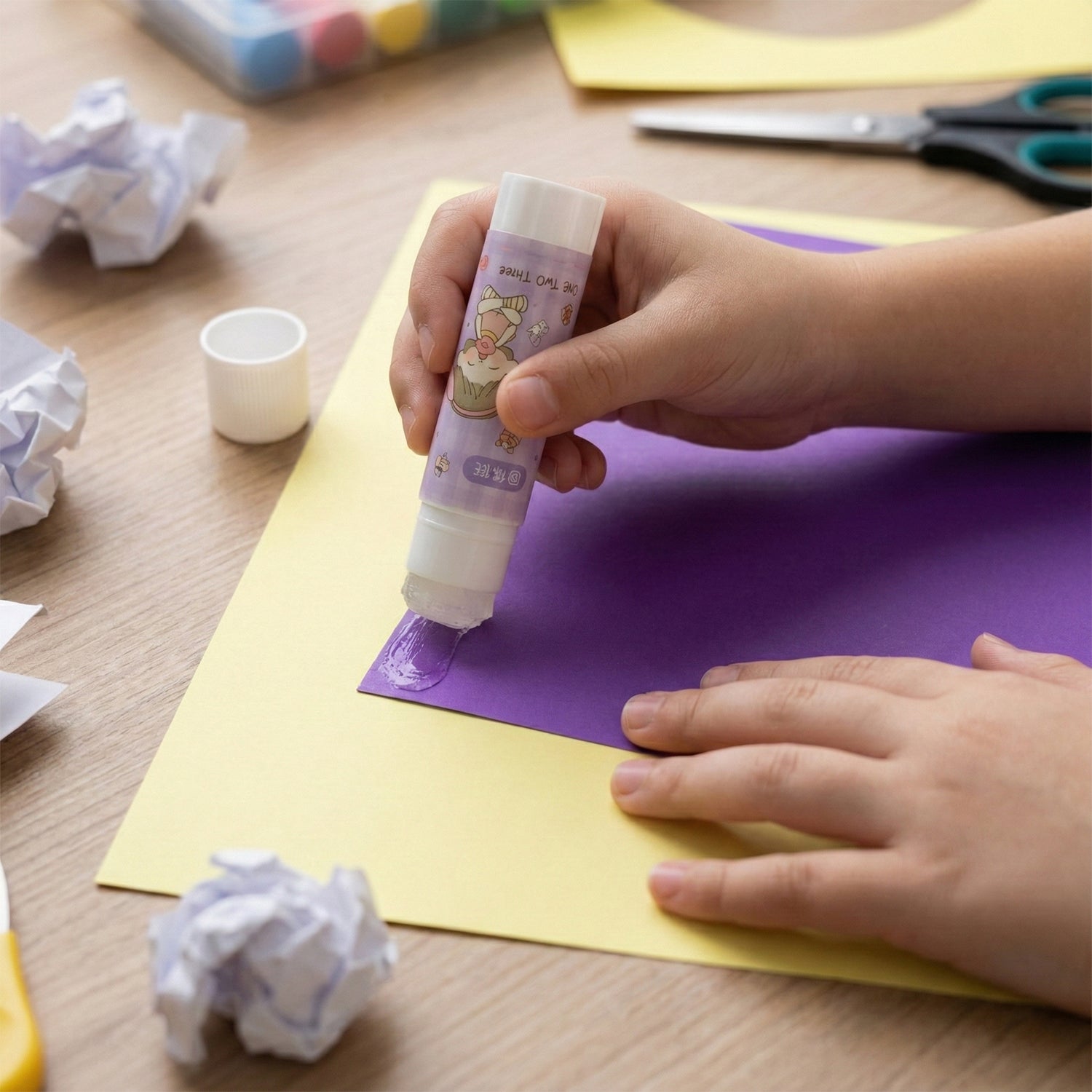 Cartoon-themed Solid Glue Stick Pack Of 5