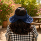 Women’s Wide Brim Sun Protection Hat with Open Top & Mesh Design (Random Color 1 PC)