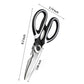 3 In 1 Multi-function Scissor Multipurpose Kitchen Scissors Steel Blades (1 Pc)