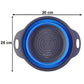Foldable Silicone Strainer  Space-saving Kitchen Drainer With Handles