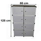 Multi Compartment Storage Cabinet With Doors For Kids Room And Home Use (1 Set)