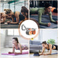 6055 Automatic Rebound Abdominal Wheel Ab Roller Wheel With Timer Elbow Support For Beginners Exercise Double Wheel With Knee Mat Holder For Body Fitness Strength Training Home Gym