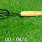 Heavy-duty black hand cultivator for soil.