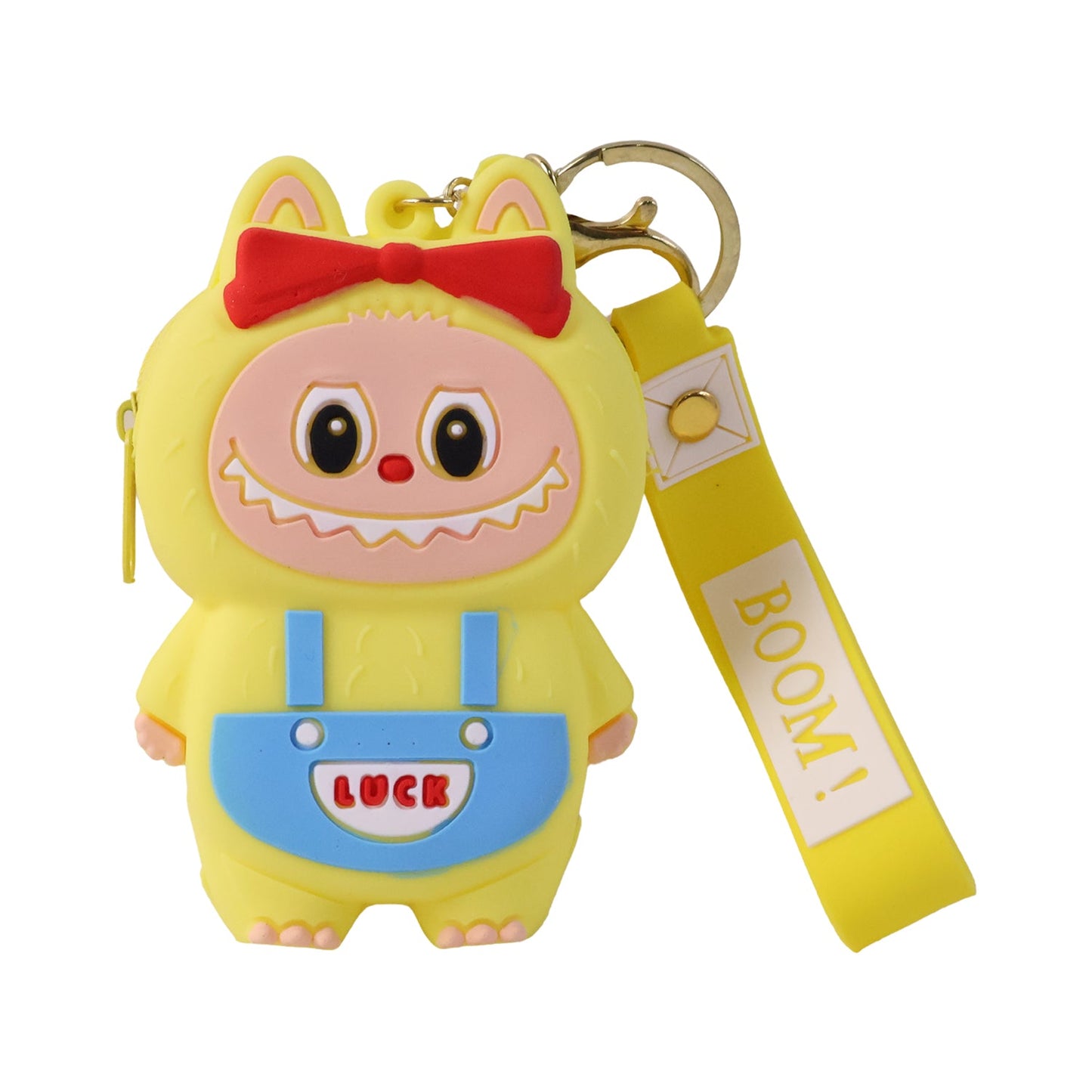 Cute Cartoon Monster Silicone Coin Purse  Playful  Compact
