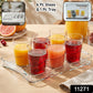 Premium Glass Serving Set (6 Glass With 1 Tray)