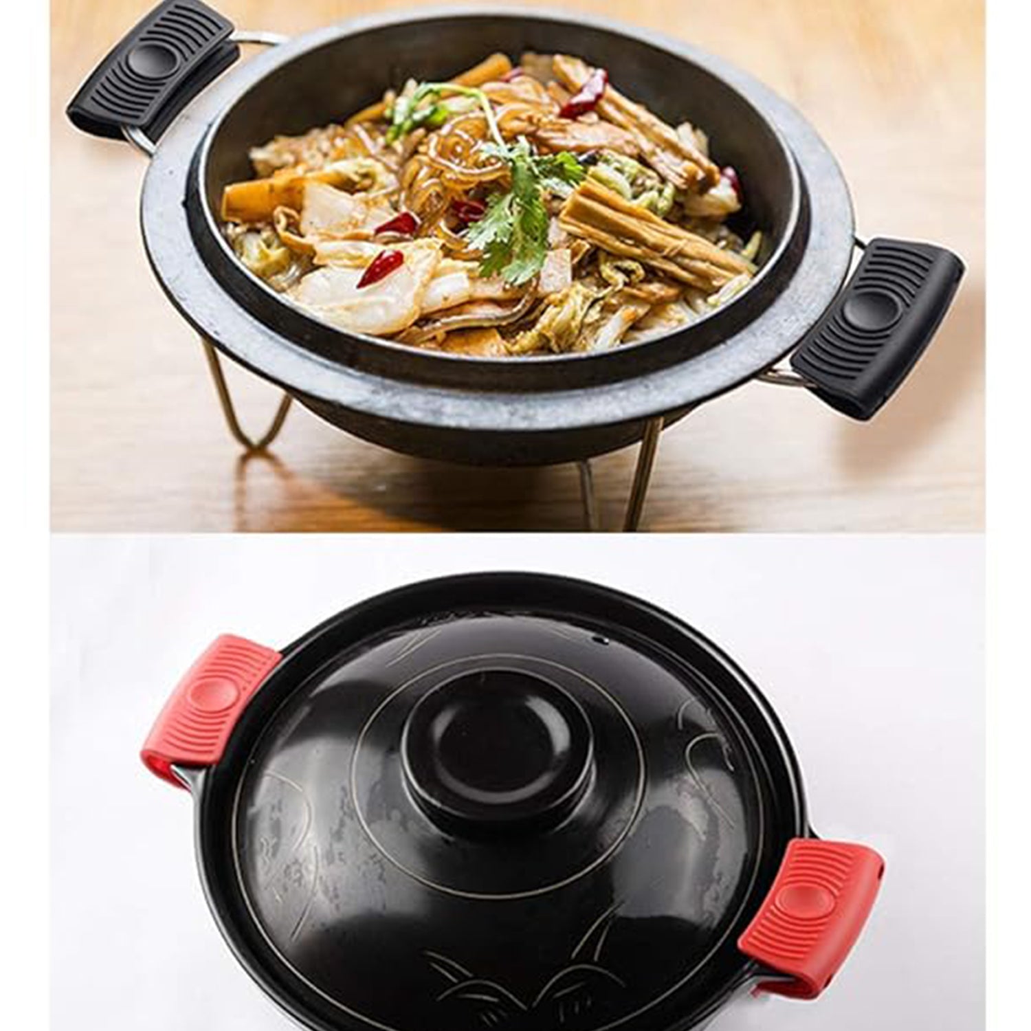 Premium Silicone Heat Resistant Pot Handle Cover For Cookware (1 Pc)