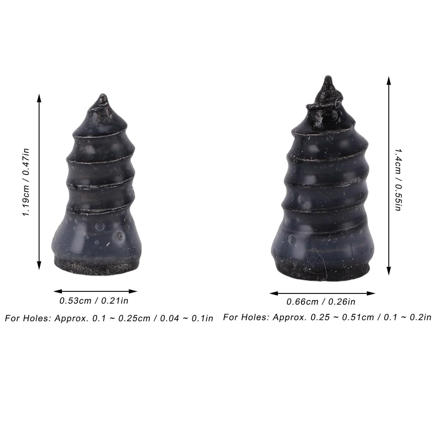 Car  Biketire Puncture Repair Nail Screw (10 Pc Black)