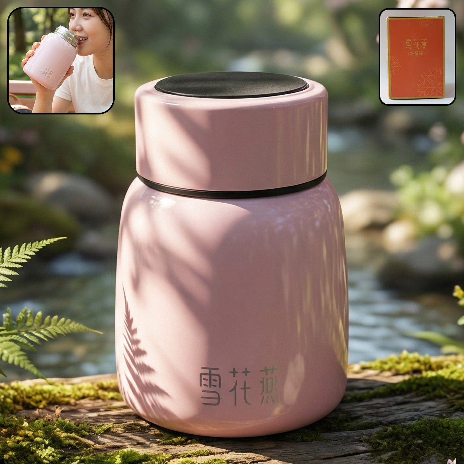 Premium Stainless Steel Insulated Temperature Display Bottle (300 Ml Approx)