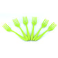 2839 Small Plastic 6pc Serving Fork Set For Kitchen