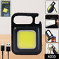 4035 Rechargeable Keychain Mini Flashlight With 4 Light Modesultralight Portable Pocket Light With Folding Bracket Bottle Opener And Magnet Base For Camping Walking