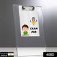 4080 Transparent Premium Exam Pad Best For Students In All Exams Unbreakable Flexible Board With A Centimeter Measuring Side Pad For School  Exam Use