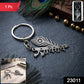 Premium Metal Radhe Radhe Keychain 1 Pc