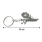 Premium Metal Dwarkadhish Feather Design Keychain 1 Pc