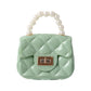 Elegant Quilted Mini Handheld  Sling Fashion Handbag (1 Pc)